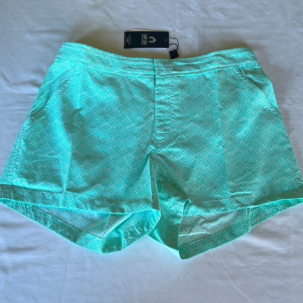 Cabana Life Seafoam Print Board Shorts NWT